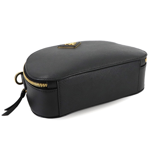 Prada Saffiano Odette Black Bag Shoulder Leather Hand - Picture 5 of 9